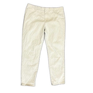 Tommy Hilfiger Hampton Tan "H" Pattern Stretch Slim Leg Chino Pants Size 16